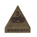 Genuine G.I. Spearhead 3RD Armored Patches
